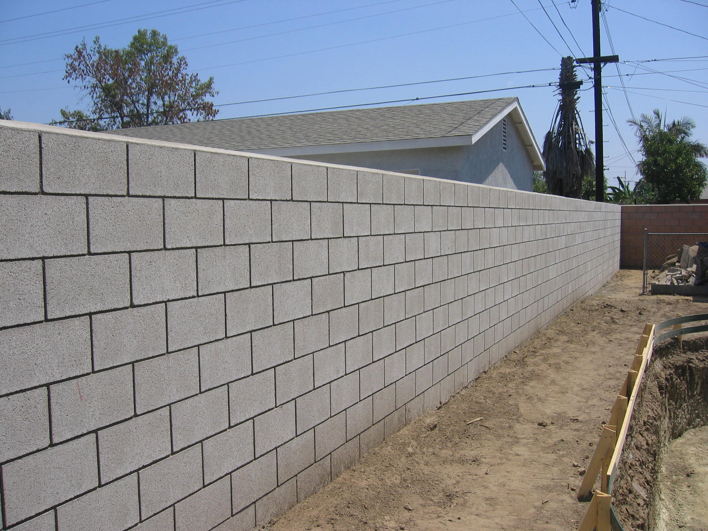 Custom block wall work by PVM Concrete of La Mirada